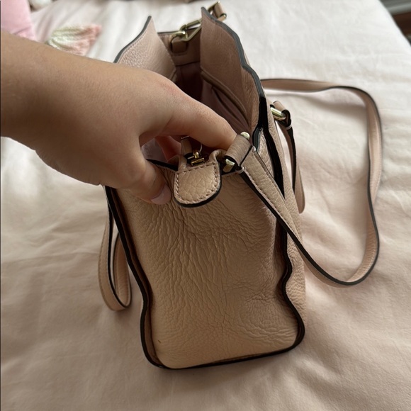 Kate Spade Light Pink/Beige Leather Tote Bag - Picture 4 of 5